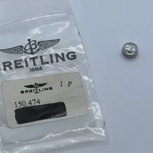 Genuine Breitling Steel Crown Ref/150.474 / Authentic Breitling Steel Crown