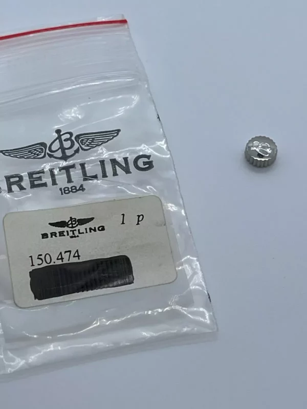 Genuine Breitling Steel Crown Ref/150.474 / Authentic Breitling Steel Crown