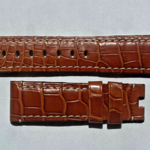 Authentic Panerai brown alligator strap 22 mm in diameter