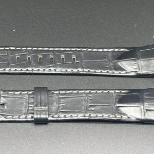 Bracelet Corum Noir Surpiqure Gris pour ADC44 L allig noir/gris ref 0480/00611.