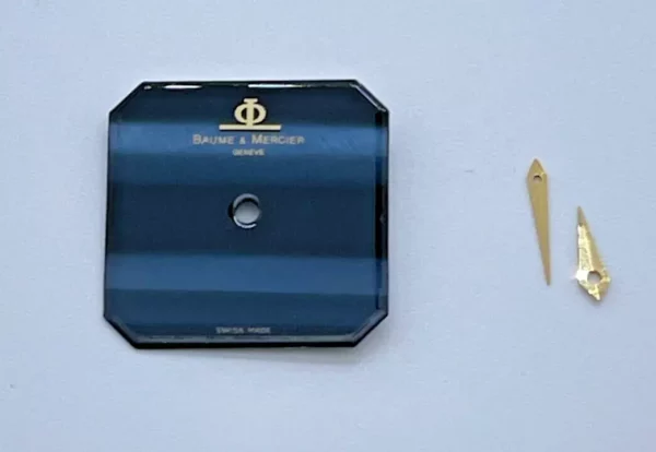 Genuine Baume and Mercier dial, for a classic watch Ref/ 38259 and needles