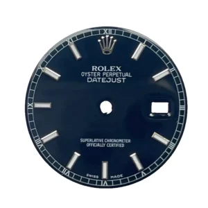 Genuine ROLEX Datejust dial black, 28mm / Cadran ROLEX Datejust noir, 28mm