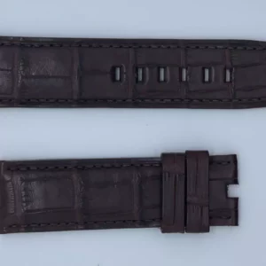 Genuine brown Chronographe Suisse Cie croco strap 23x22m