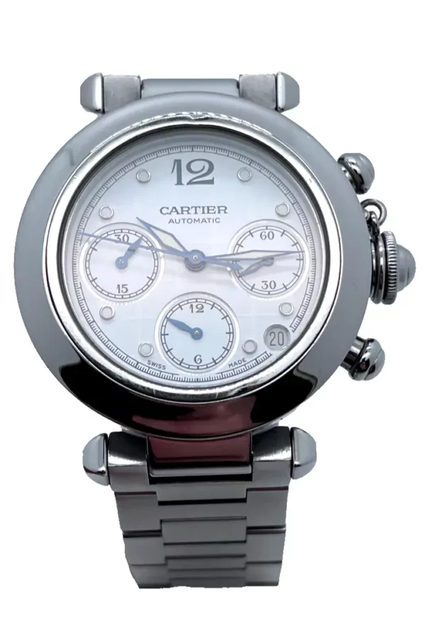 Montre Cartier Pasha Chronograph Réf: 2412 / Cartier Pasha auto watch Ref: 2412