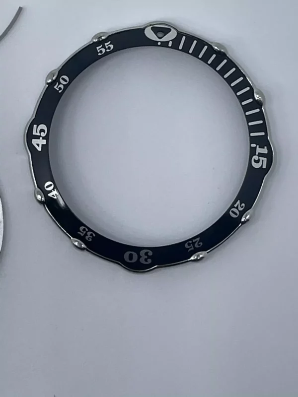 Lunette Bubble Chrono Acier Corum réf 185.80.20/ Corum Steel Bubble Chrono Bezel