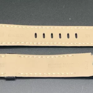Bracelet Corum Noir Surpiqure Gris pour ADC44 L allig noir/gris ref 0480/00611.