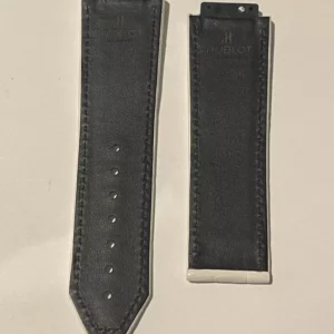 Genuine white alligator Hublot strap /Authentique bracelet Hublot Alligator