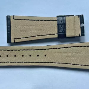 Genuine black alligator strap from the Office Panerai brand diameter 27 mm/Cuir