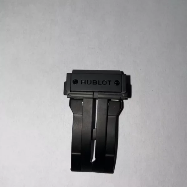 HUBLOT Boucle Déployante Acier Noir Pour Bracelet En Caoutchouc Big Bang 44m
