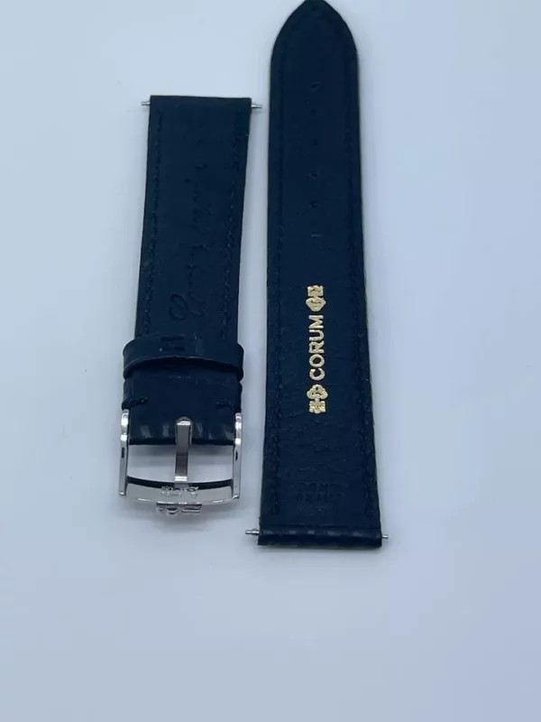 Corum black shark bracelet/Bracelet requin noir Corum avec sa boucle acier